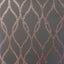 York Ava Rose Gold Glittering Ogee Wallpaper