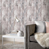 York Bertram Neutral Wood Wallpaper