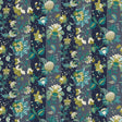 York Cornelia Navy Floral Stripe Wallpaper