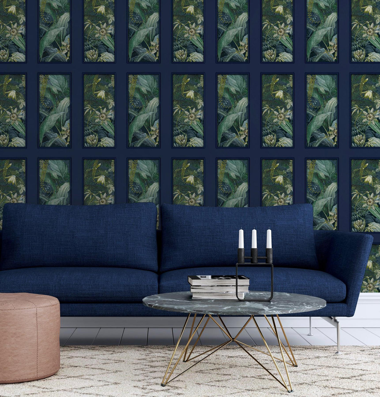 York Wendell Navy Wild Vibes Wallpaper