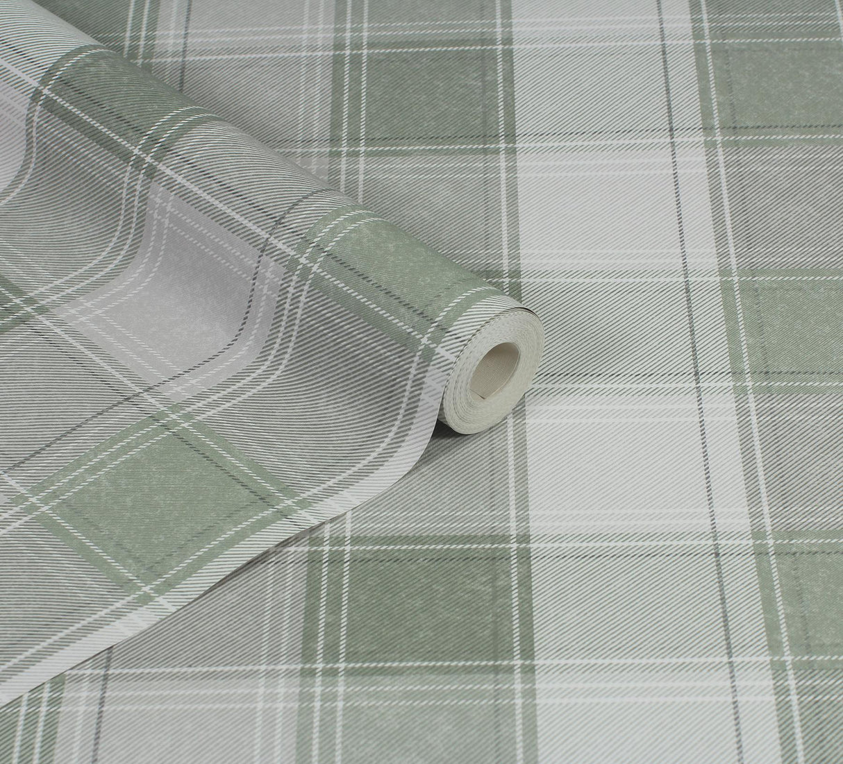 York Rita Green Country Check Wallpaper