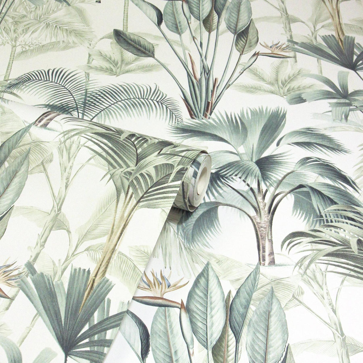 York Freda Green Palm Trees Wallpaper