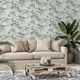 York Freda Green Palm Trees Wallpaper