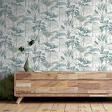 York Freda Green Palm Trees Wallpaper