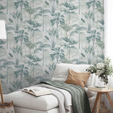 York Freda Green Palm Trees Wallpaper