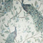 York Keeka Blue Peacocks Wallpaper