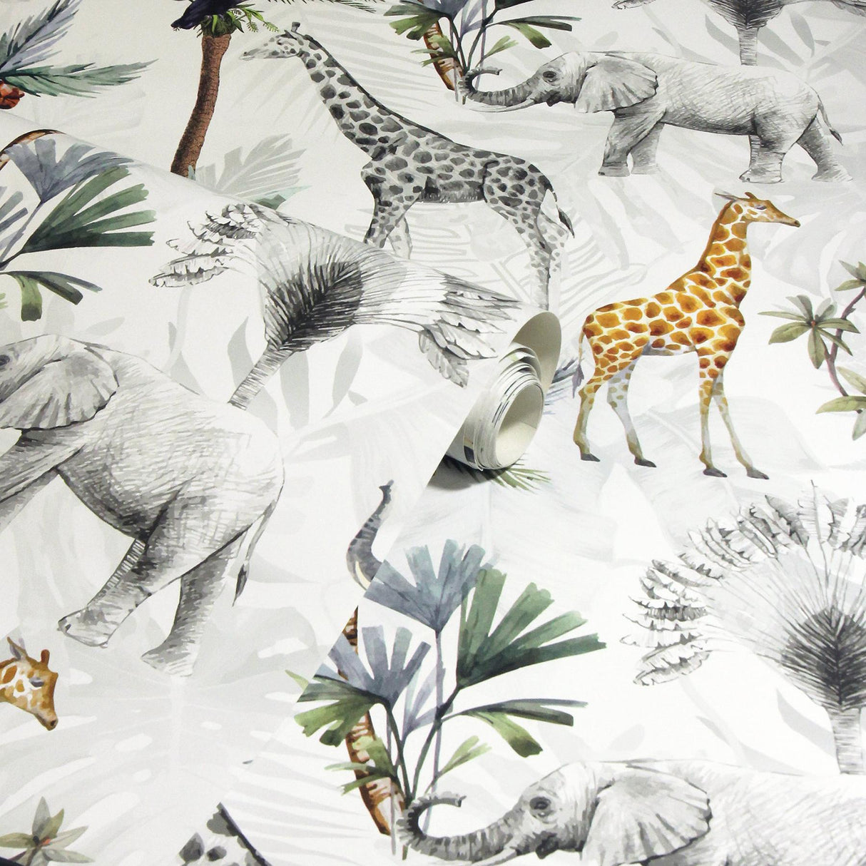 York Hiram Multicolor Serengeti Wallpaper