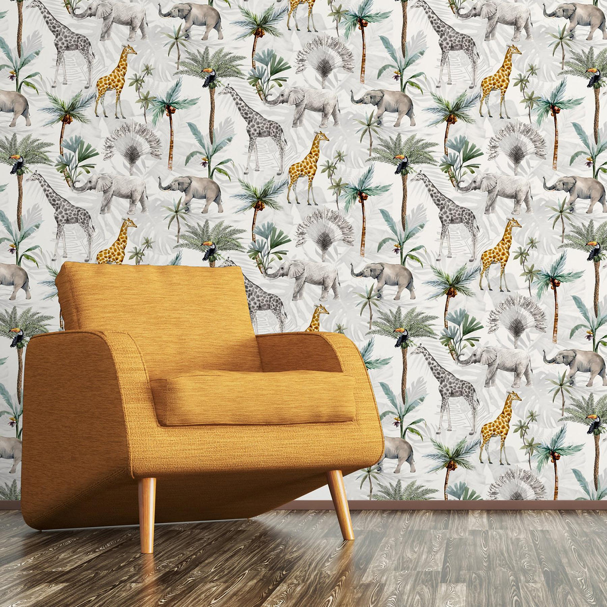York Hiram Multicolor Serengeti Wallpaper