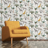 York Hiram Multicolor Serengeti Wallpaper