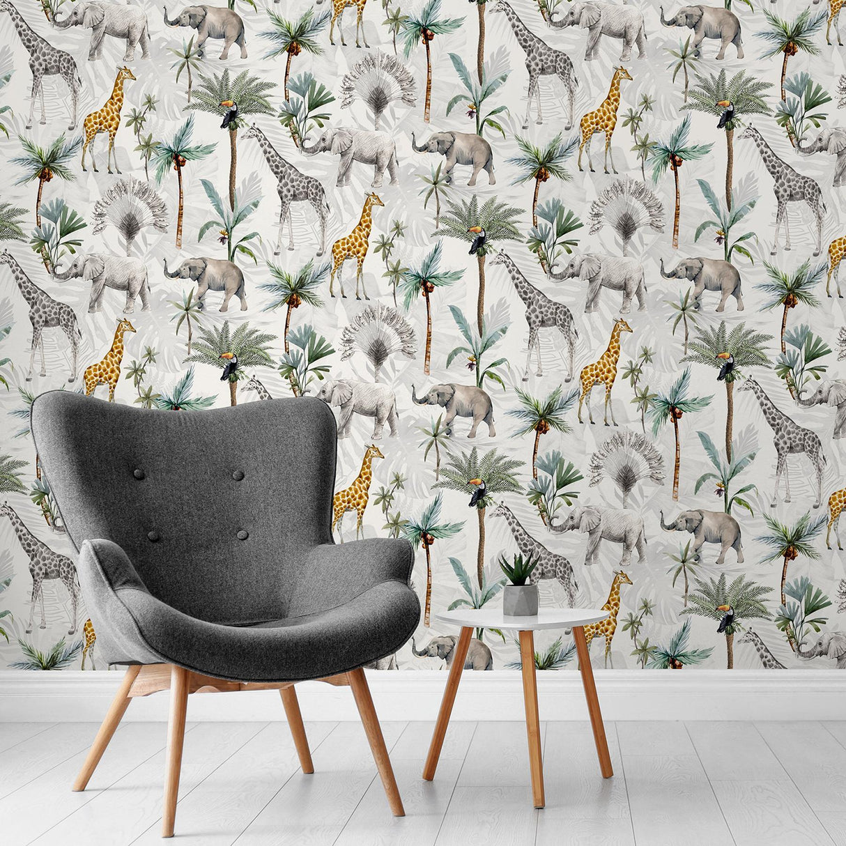 York Hiram Multicolor Serengeti Wallpaper