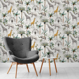 York Hiram Multicolor Serengeti Wallpaper