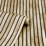 York Herman Light Brown Wood Wallpaper