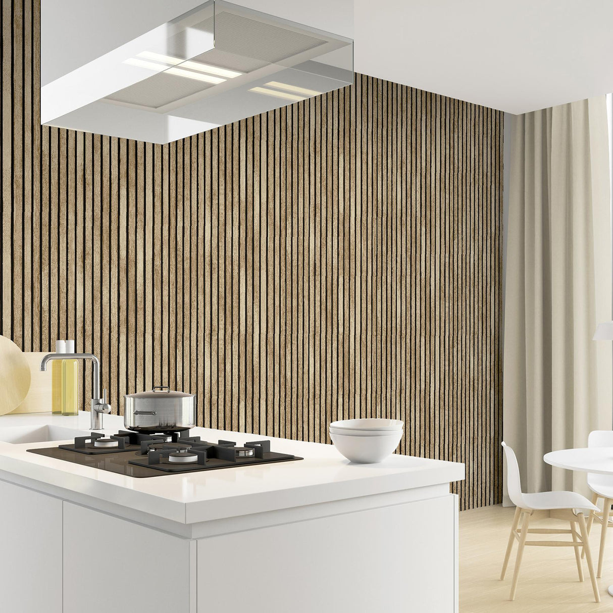 York Herman Light Brown Wood Wallpaper
