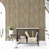 York Herman Light Brown Wood Wallpaper