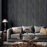 York Herman Charcoal Wood Wallpaper