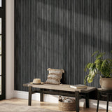 York Herman Charcoal Wood Wallpaper