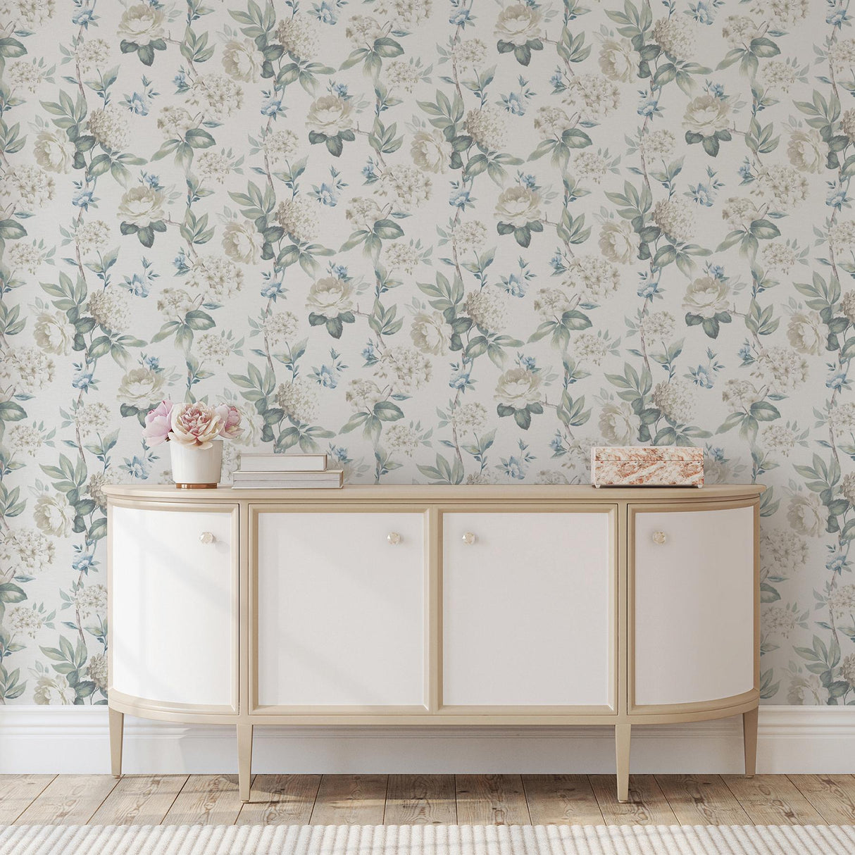York Atley Light Green Floral Wallpaper