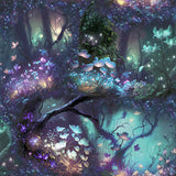 York Oleda Dark Blue Magical Garden Wallpaper