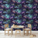 York Oleda Dark Blue Magical Garden Wallpaper