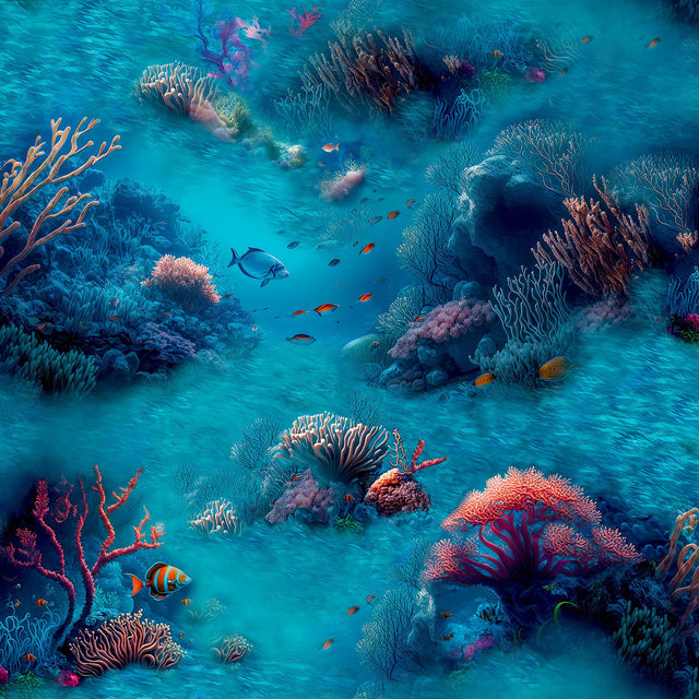 York Orlena Blue Under The Sea Wallpaper