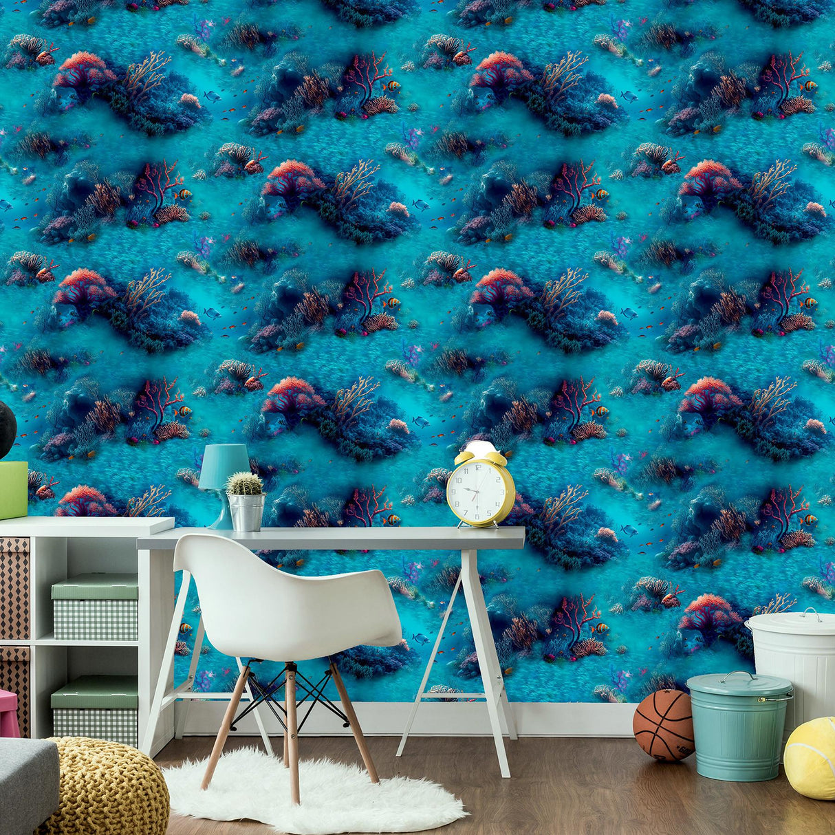 York Orlena Blue Under The Sea Wallpaper