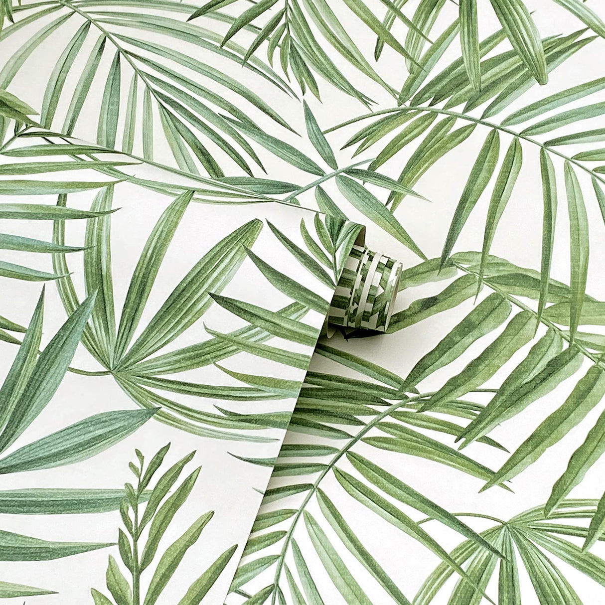 York Juan Green Palm Leaves Wallpaper