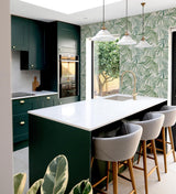 York Juan Green Palm Leaves Wallpaper