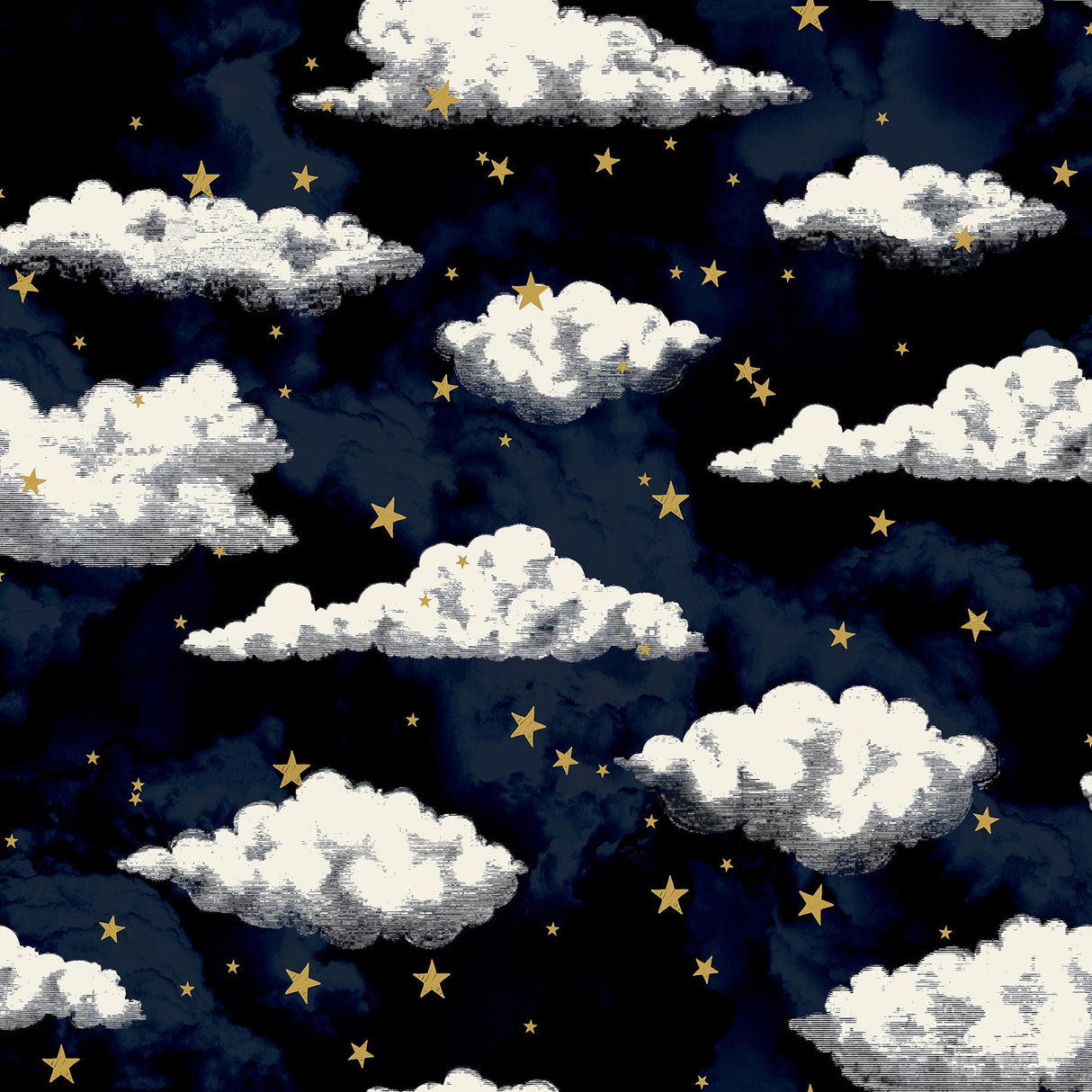 York Zeno Navy Starry Skies Wallpaper
