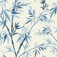 York Moriko Blue Bamboo Wallpaper