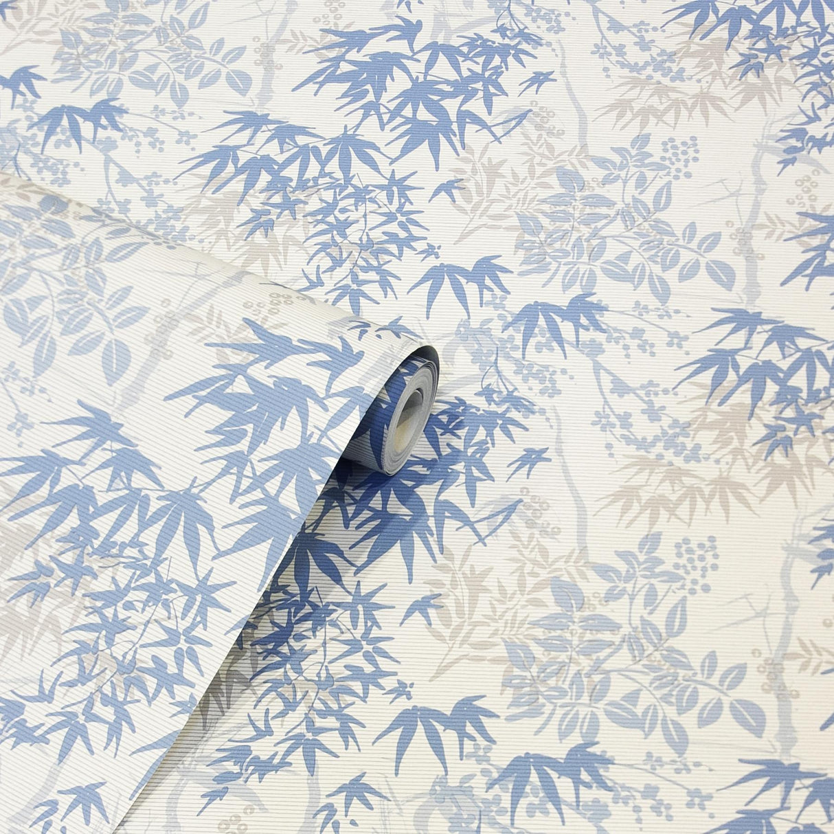 York Elinore Blue Bamboo Trail Wallpaper
