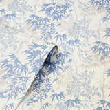York Elinore Blue Bamboo Trail Wallpaper