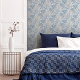 York Elinore Blue Bamboo Trail Wallpaper