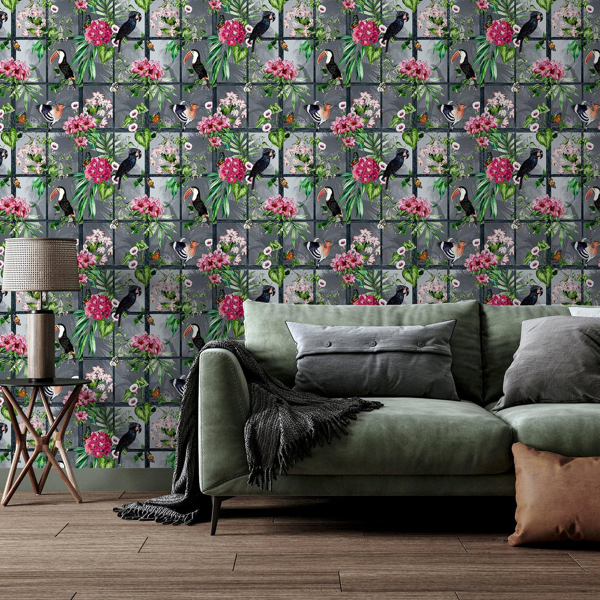 York Dorothea Multicolor Tropical Birds Wallpaper