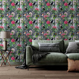 York Dorothea Multicolor Tropical Birds Wallpaper