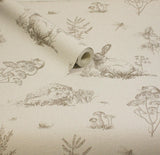 York Clawford Beige Meadow Friends Wallpaper