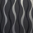 York Tazz Black Ribbons Wallpaper