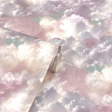 York Merryweather Violet Cloudy Skies Wallpaper