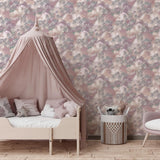 York Merryweather Violet Cloudy Skies Wallpaper