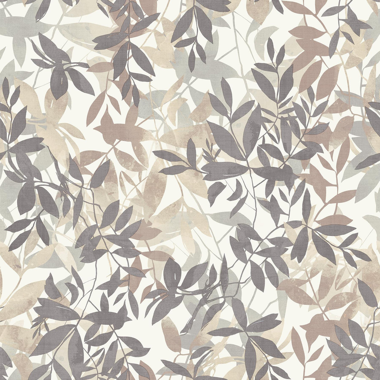 York Georgianna Neutral Botanical Leaves Wallpaper
