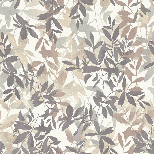 York Georgianna Neutral Botanical Leaves Wallpaper
