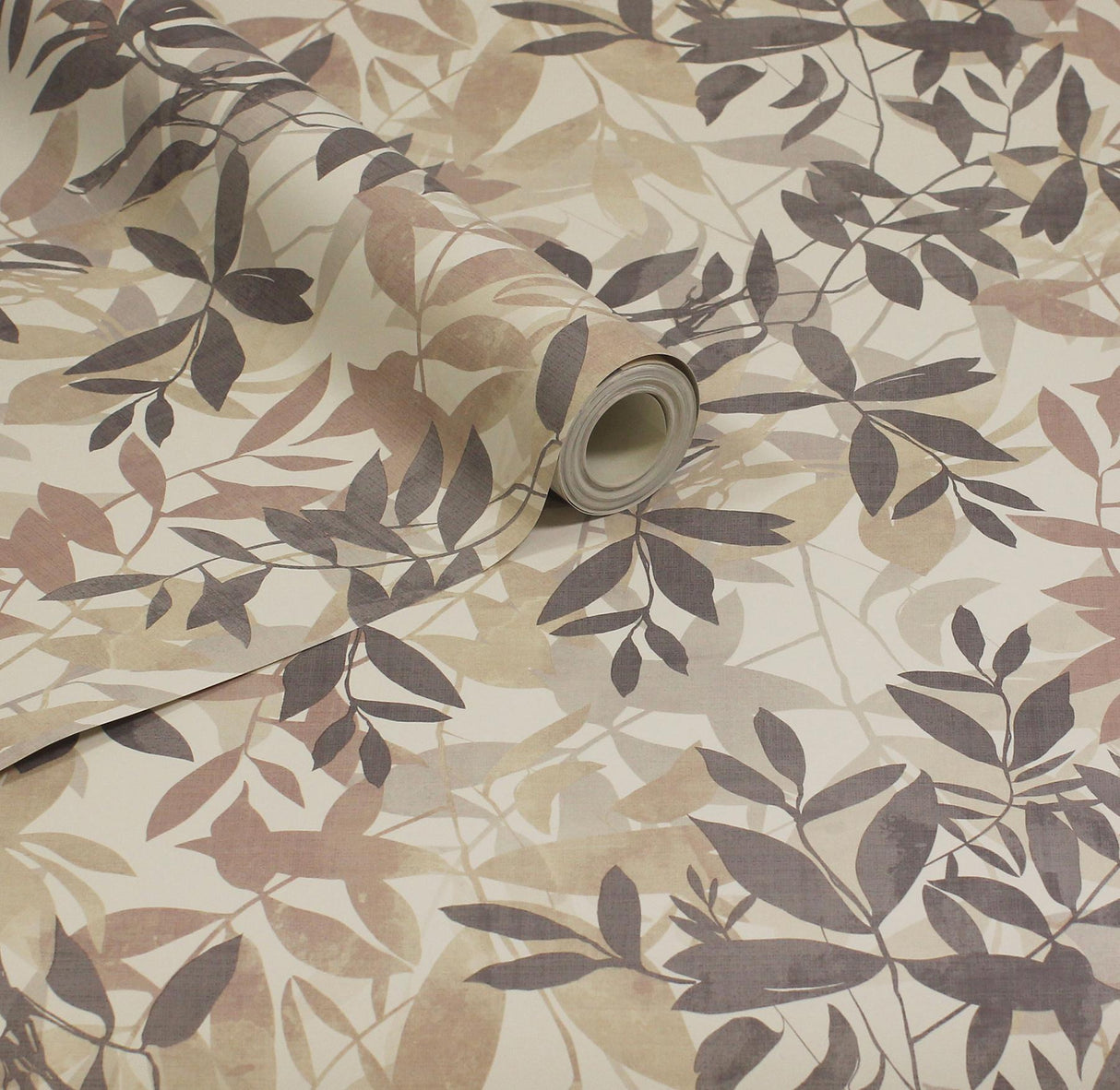 York Georgianna Neutral Botanical Leaves Wallpaper