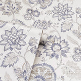 York Prudie Denim Jacobean Trail Wallpaper