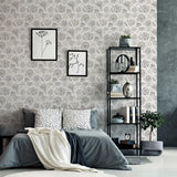 York Prudie Denim Jacobean Trail Wallpaper