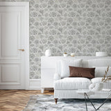 York Prudie Denim Jacobean Trail Wallpaper