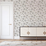 York Prudie Denim Jacobean Trail Wallpaper