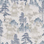 York Akio Blue Pagoda Wallpaper