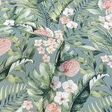York Harrietta Sea Green Tropical Floral Wallpaper