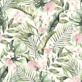 York Harrietta Green Tropical Floral Wallpaper