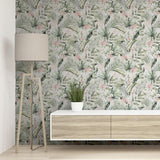 York Harrietta Green Tropical Floral Wallpaper