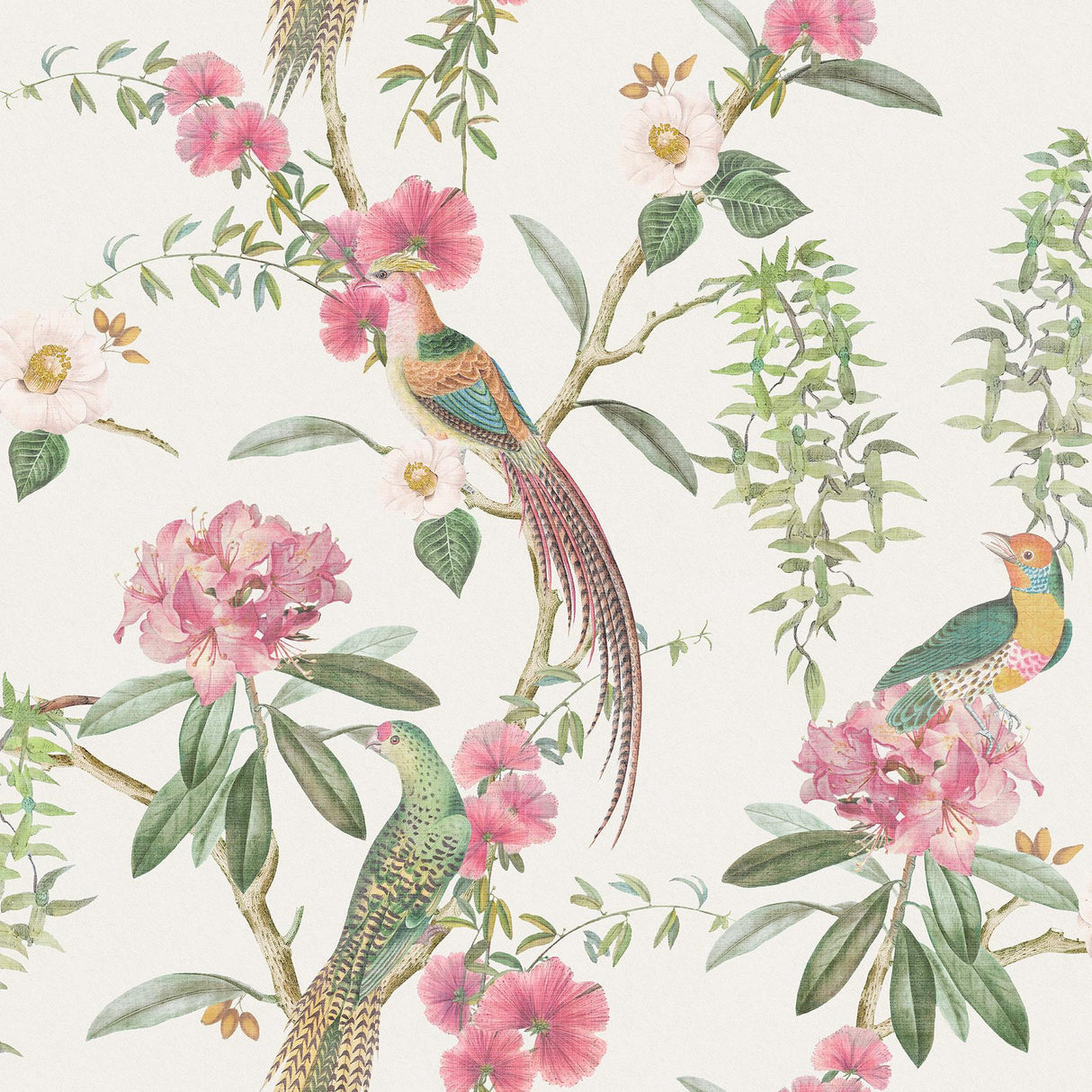 York Celine Pink Courtyard Garden Wallpaper